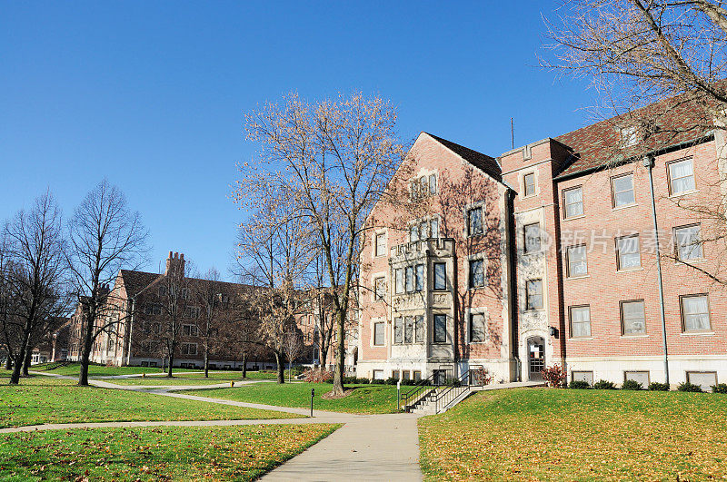 经典建筑普渡大学Cary Quadrangle学生宿舍楼